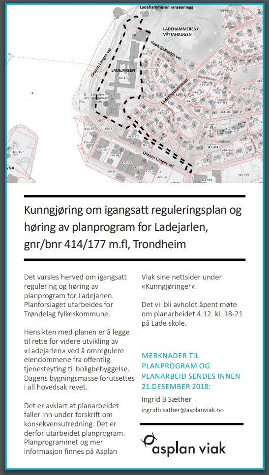 OPPSTART AV PLANARBEID OG HØRING AV PLANPROGRAM