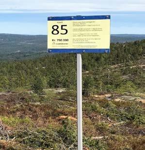 Et eksempel: Tomt 50 har en kotehøyde på 572,5 meter, tomt 90 som ligger foran har en kotehøyde på 563 meter.