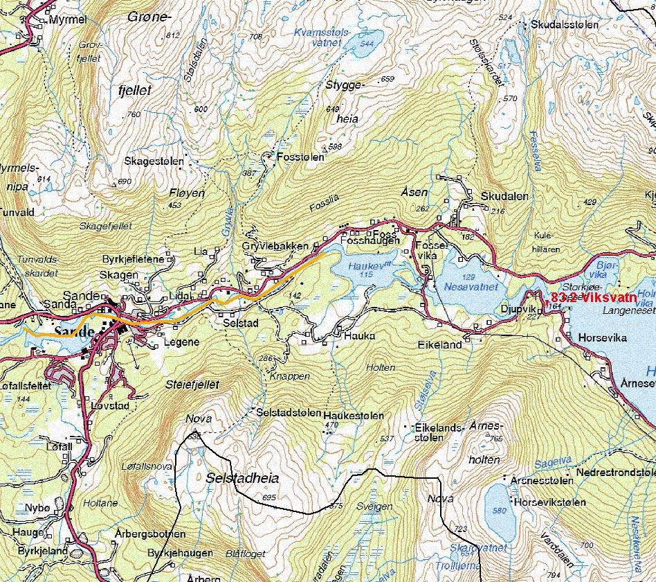 1. Beskrivelse av oppgaven Flomsonekart skal konstrueres for flomutsatt elvestrekning i Gaula ved Sande i Gaular kommune i Sogn og Fjordane, delprosjekt fs 083_1 Sande i NVEs Flomsonekartprosjekt.