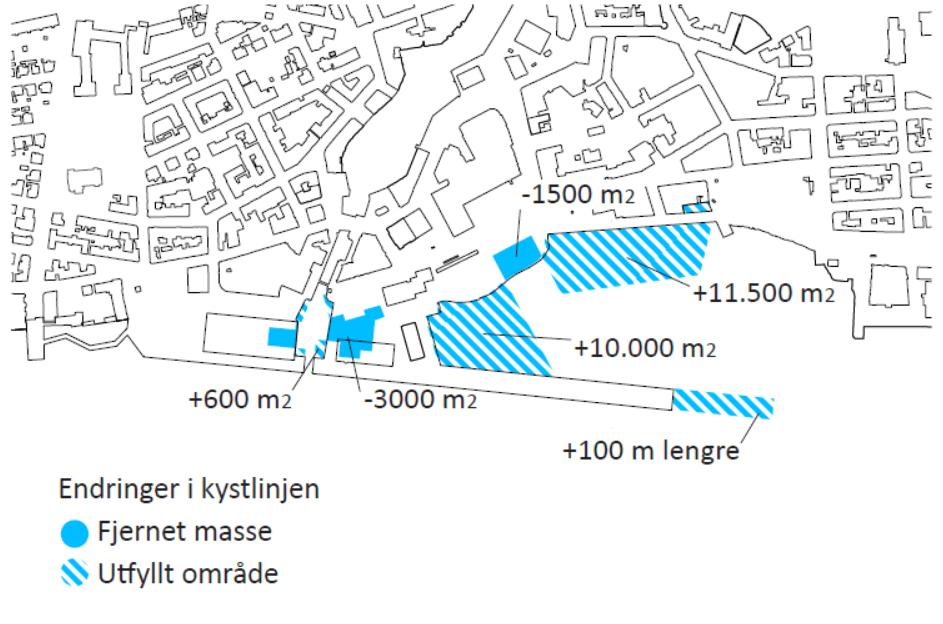 7 Tiltaksforslag 7.3 Sjøgata 7.3.1 Miljøforhold Det er ikke registrert kilder på land med grunnforurensning.