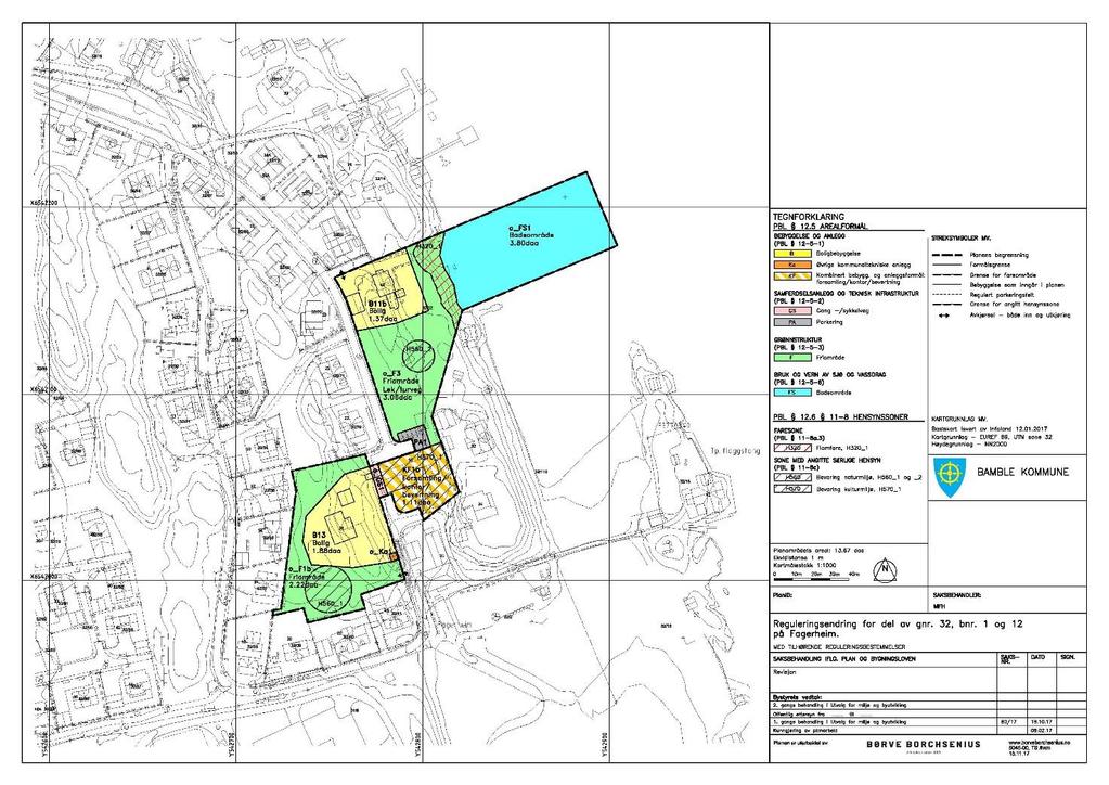 Plankart etter justering som var ute på offentlig høring / ettersyn: Offentlig høring / ettersyn I løpet av høringsperioden har det kommet inn 11 innspill / merknader. Uttalelse fra Bane Nor, dat. 15.