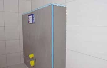 Bygging med toalettplate Tetti plate for vegghengt toalett er en prefabrikkert monteringsplate for innkledning av vegghengt toalett.