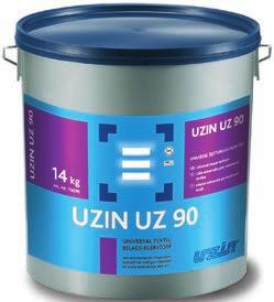 UZIN UZ 90 UZIN UZ 90 er et dispersjons-tekstillim med meget kraftig trådforming. Har høy tidligheft, høy endelig styrke og egnet til alle typer tekstilbelegg.