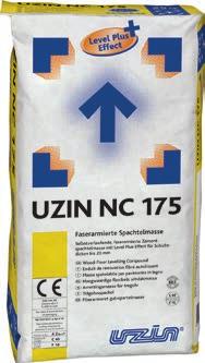 Trykkfasthet C40, bøyestrekkfasthet F10 Fiberarmert Meget god utflyt Glatt og tett overflate For lagtykkelser fra 3 mm EMICODE EC1 PLUS / meget lav Kan utsettes for