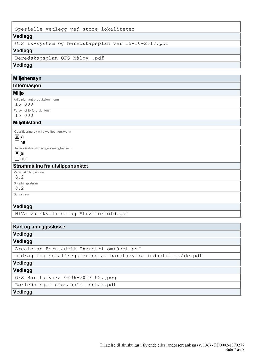 Spesielle vedlegg ved store lokaliteter OFS ik - system og beredskapsplan ver 19-10 - 2017. pdf Beredskapsplan OFS Måløy.