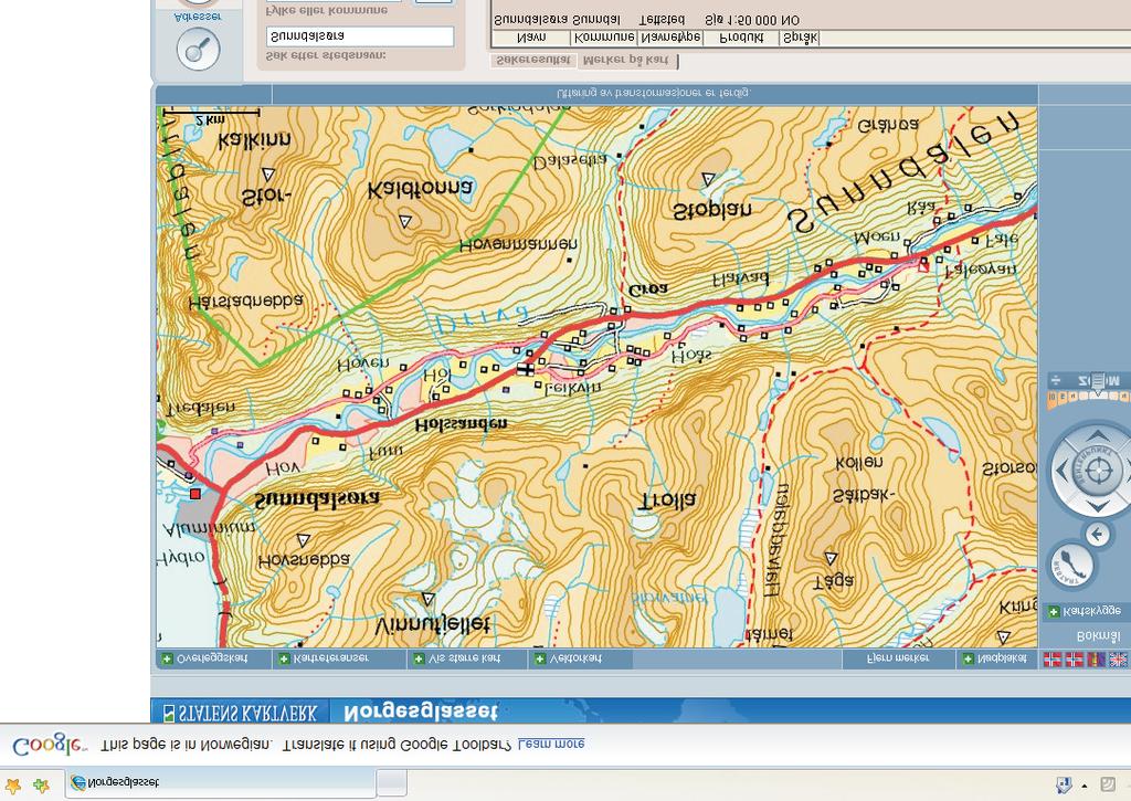 Oversiktskart Sunndalen Furu N Grøa 0