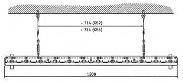 Opphengs-kit for DS-03, DS-06 og DS-09 Kit 310: med horisontal