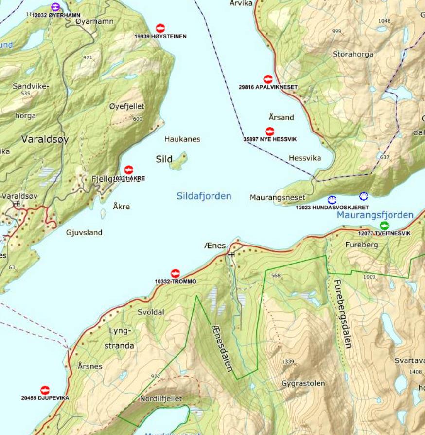 19939 Høysteinen 29816 Apalvikneset 35897 Nye Hessvik 10331 Åkre 10332 Trommo Ænes Inkubator AS 12077 Tveitnesvik 20455 Djupevika Figur 11.