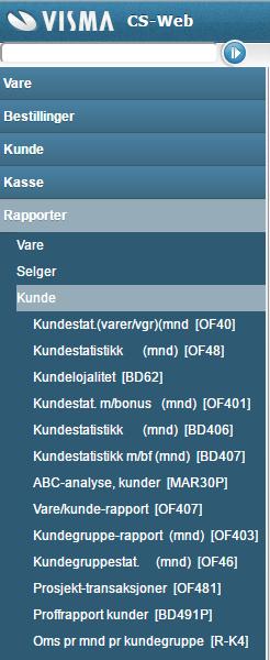 Page 3 of 10 Forord Det er mange forskjellige omsetningsrapporter i SmartStore, og det er ikke nødvendig å forholde seg til alle de forskjellige rapportene.