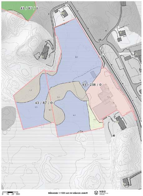 e) Funksjonell og miljømessig kvalitet Planarbeidet tek sikte på å utvikle område til eit samanhengande forretnings- og næringsområde.