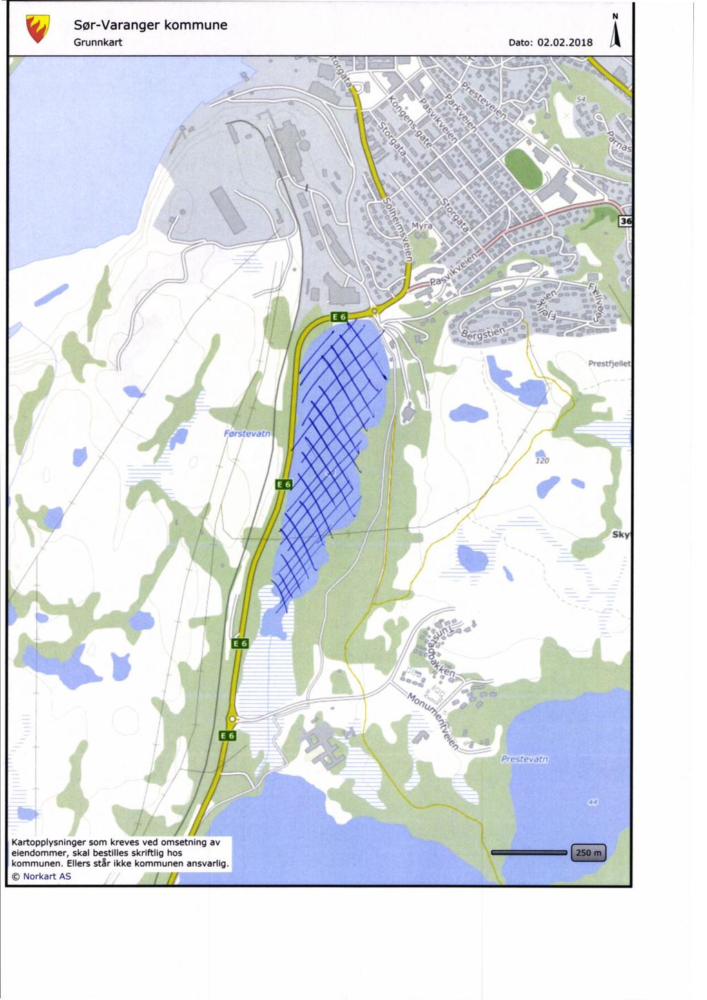 i<1 Sør-Varangerkommune Grunnkart Dato: 02.02.2018 11 NN.