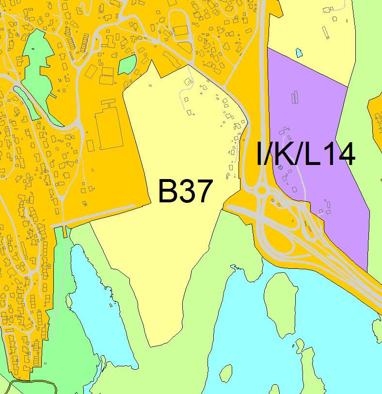 B37 Harafjell Laksevåg 1:5000 Kort beskrivelse Område B37 er på 174 daa og inneholder 10 eneboliger. Boligområde B37 er ikke i tråd med kommunens fortettingsstrategi.