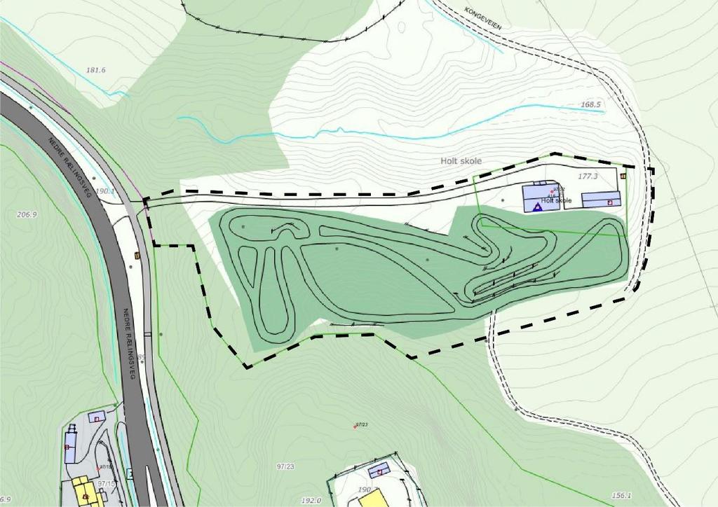 Forslag til planavgrensning Forslag til plannavn Et forslag til plannavn kan være: «Detaljregulering for Holt skole» (gnr.97/bnr.