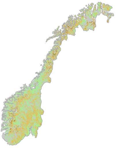 Økt markvannsunderskudd om sommeren 2071-2100 MIDDELS