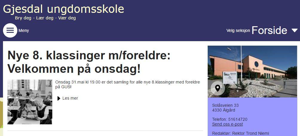 HJEMMESIDEN WWW.MINSKOLE.