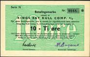 2 000,- 1392 10-Ti øre, Kings Bay