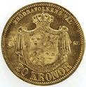 0/01 1 500,- 1464 20 kroner 1881 i