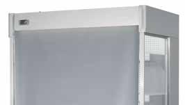 støvsuge kjøleenheten bak lufteristen foran prislinje i forkant av alle hyllene Alternativer og tilbehør HACCP sidevegger med speil for M1 (standard med PM1) glassdører for