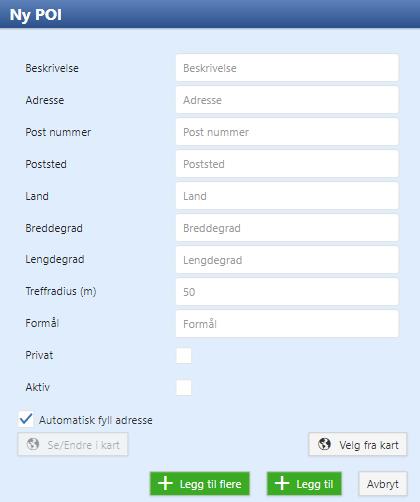 5. AVDELING Dersom bedriften har et stort antall ViaTracks enheter, kan det være nyttig å skille enheter per avdeling. Dessuten kan avdelings-ledere få begrenset tilgang til sine ansatte.