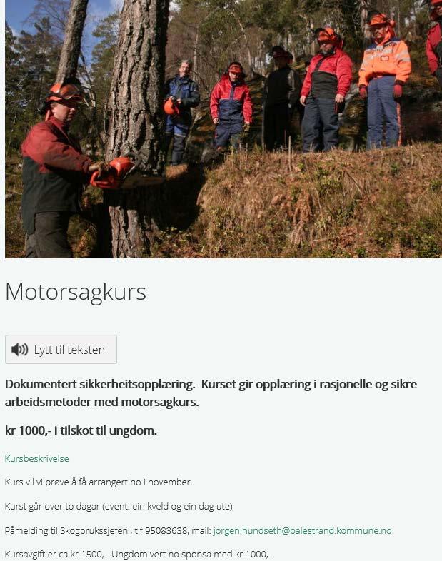 Skogfagleg kompetanse Kompetanse om økonomi