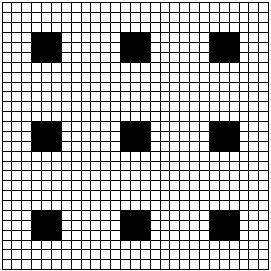 b) Sett opp et uttrykk som viser det totale arealet av de svarte kvadratene i figur n uttrykt ved n.
