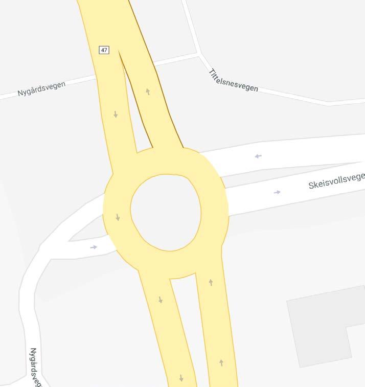 02. Rundkjøring Tittelsnesvegen - Skeisvollsveien kommer fra