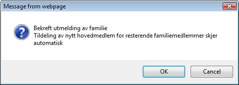 3 Meld ut av familie Utmelding av familie utføres fra det