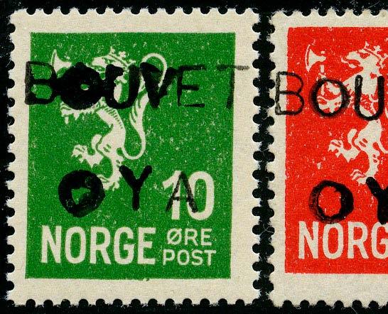 Posten i Cape Town aksepterte frimerka som lovleg frankering, jamvel om overtrykket på merka aldri var godkjend av det norske Postverket. 14 registrert i nyare tid òg.