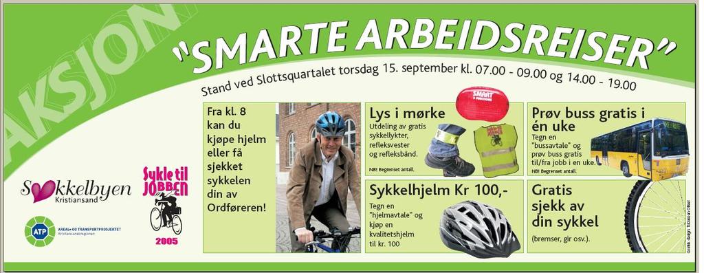 Fra 2006 vil gså tatt fra sykkelbarmeteret g andre tellepunkter rundt Kristiansand sentrum freligge.