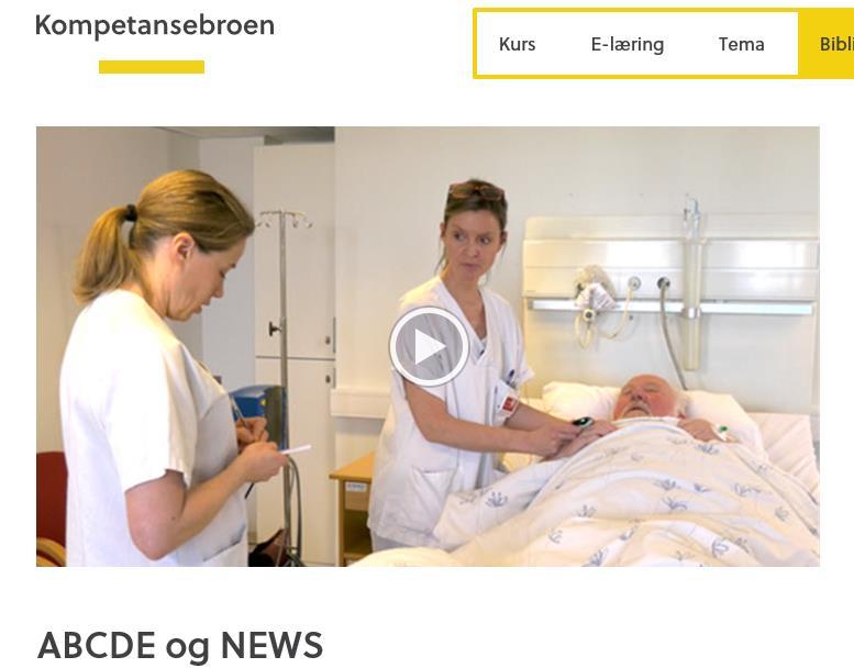 Filmer om ABCDE, NEWS og ISBAR fra Ahus