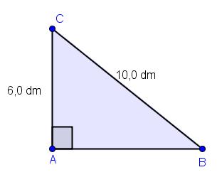 Trekanten er ikke rettvinklet 6.6 Regn ut lengden AB i den rettvinklete trekanten ABC nedenfor.
