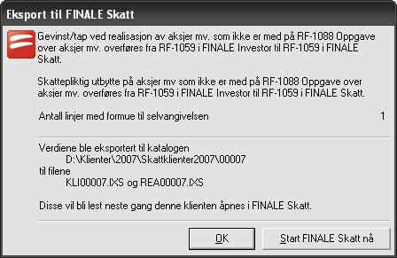 Side 131 Kap. 14 Eksport av data til Altinn og til andre programmer 14.