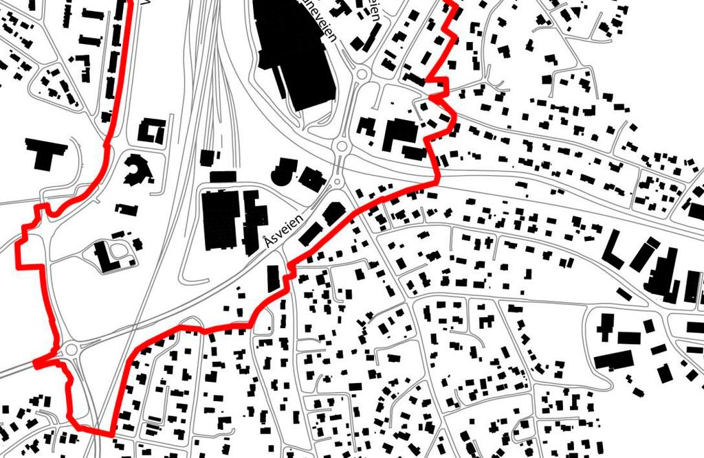 Analyseområde 1 tar for seg de store sammenhengene i området, knyttet særlig til landskap, formål, byrom- og gatestruktur, infrastruktur etc.