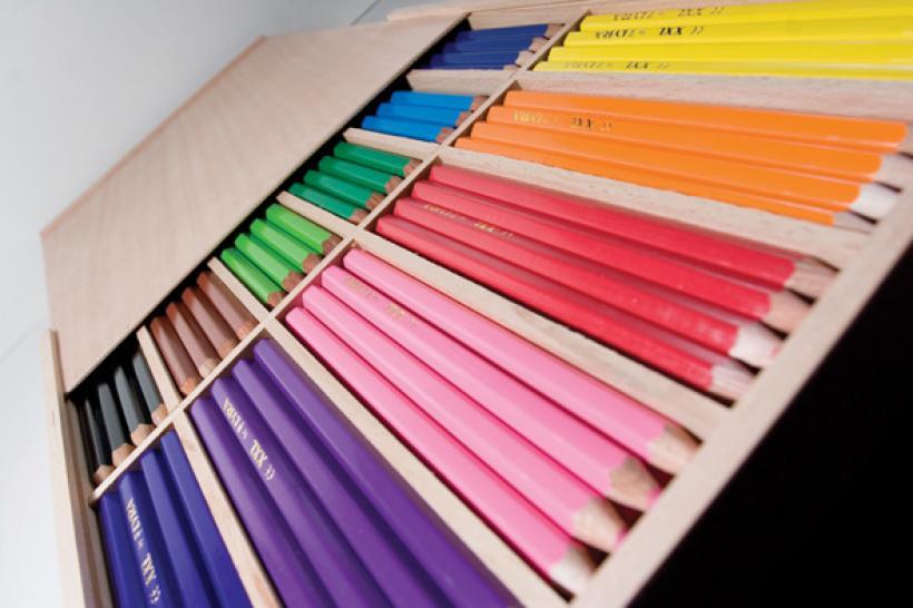 Legg en plan for undersøkelsen Dette er noen tjukke farge blyanter Planer 1. Først må vi lage mange svake og sterke streker med fargerblyanter og teste hva som var bra og hva som var dårlig. 2.