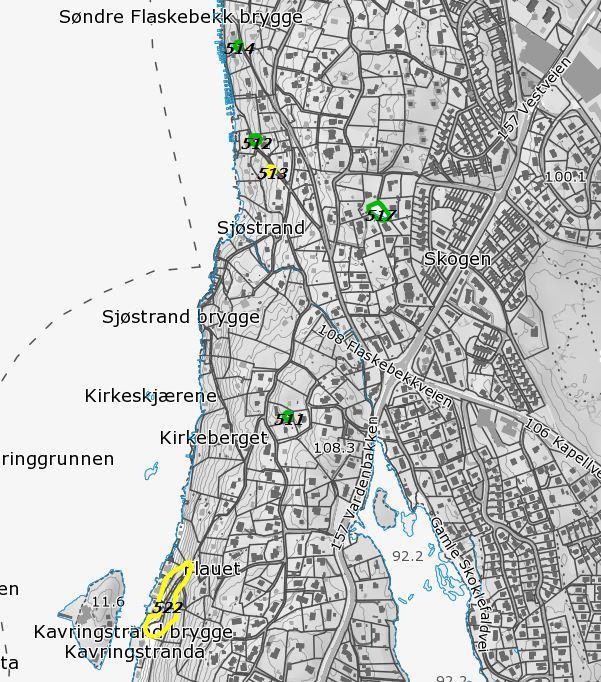 I tillegg forekommer arter som kanadagullris enkelte steder. Kanadagullris er vurdert til en art med svært høy risiko (SE) (Gederaas et al. 2012).