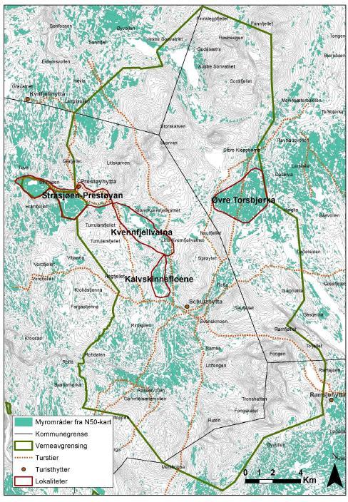 Sårbarhetskartlegging Fugl og vegetasjon Skarvan og Roltdalen