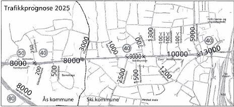 Figur 4 Trafikktall År 2005-2006. Tabell 1: Rv154. Timetrafikkfordeling og tungtrafikkandel.