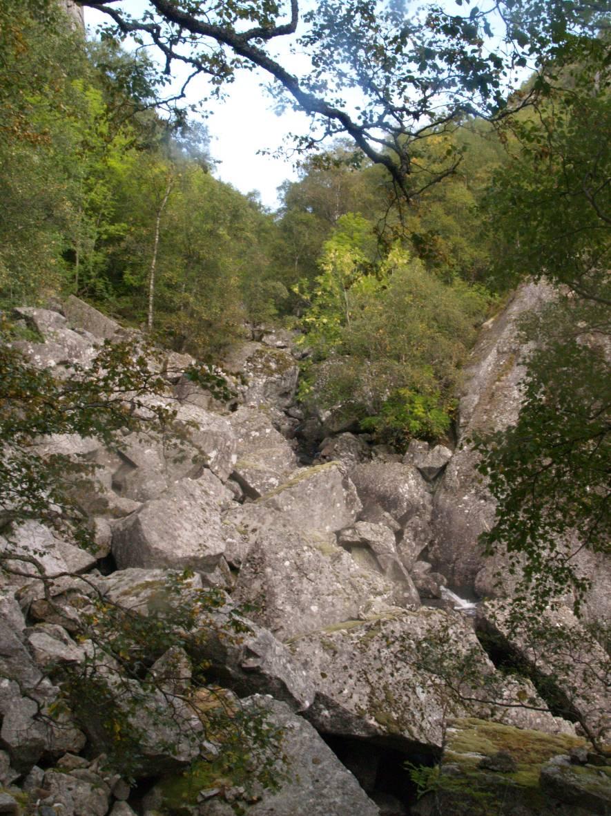 Segadal kraftverk - Miljøvurdering Side 31 Figur 22. Øvre deler av Segadalsåna der elva går i ur.