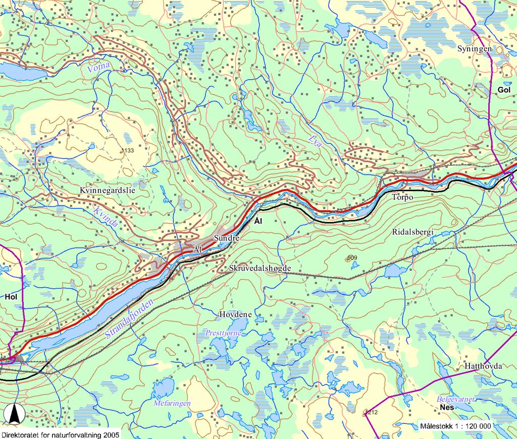 14-(70) OVERVÅKING AV HALLINGDALS-VASSDRAGET I 2011 Votna Ål renseanlegg 3 Lya 0 Torpo renseanlegg Trillhus Torpo 2 badeplass Kvinda 4 Strandafjorden ut Hallingdalselva Strandafjorden ut tunnel Nes