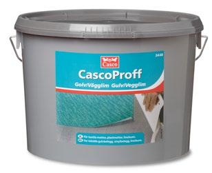For liming av vinylbelegg. 1959 Casco lanserer det løsemiddelbaserte Casco Kontaktlim for liming av gulv- og veggbelegg. 1961 Flytsparkelen CascoPlan lanseres.