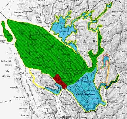 Nordhordland 2018 Nykartlegging i grønne områder Ajourføring av FKB- TraktorveiSti og deler av FKB- Vann Ajourføring av 2013-data i blå områder Mørkeblå: Nye 5 pkt laserdata NDH Anbudene