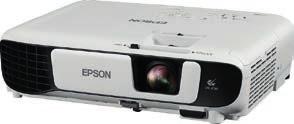 PROJEKTOR EPSON EB-W41 Epson EB-W41 er en bærbar projektor med høy kvalitet for hjem og kontor med 3LCD-teknologi, WXGAoppløsning og fleksible og brukervennlige funksjoner.