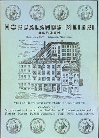 Både Hordaland meieri og Vestlandske Salslag hadde en periode utsalg i bygget.