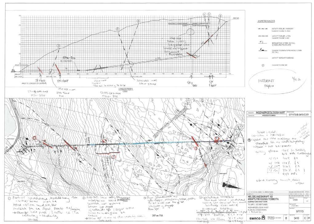 30 5 INGENIØRGEOLOGISKE FORHOLD Alt berg har sprekker og svakhetssoner.