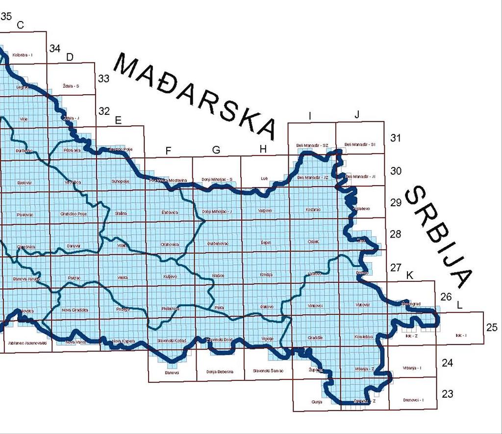 2:1, procijenjena pozicija postojećeg zdenca PZC-1 je X = 6557801.57; Y = 5044116,71. Bušenje zdenca je izvedeno u rujnu 2001. godine.