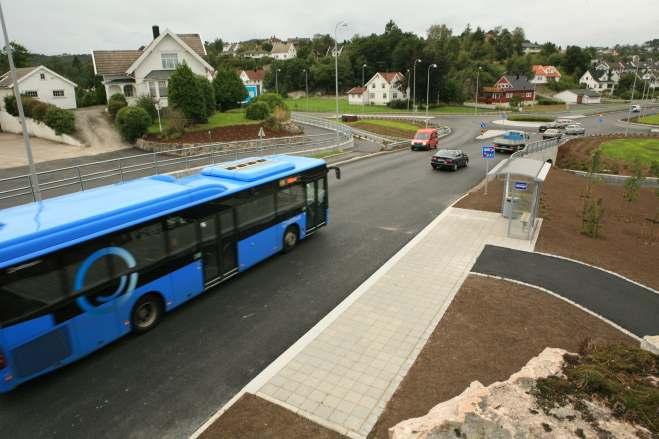 Kollektivfelt fra Flødemelka til Auglandsbukta i Vågsbygd ble åpnet 19. september 2012.