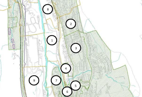 Reguleringsplaner i området Figur 5. Kart som viser tilgrensende reguleringsplaner til planområdet. Indre Arna-vegen Kilde: www.bergenskart.no Gjeldende reguleringsplaner: 2.