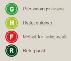 Det finnes to returpunkt for glass og metall i Indre Arna: ved Hølbekken/Oppetveiten på Arnatveit og ved Stølsveien /Utløbakken ved idrettsanlegget i Indre Arna. Arnatveit ligger nærmest, ca.