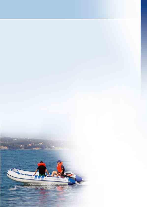 Holdbar driftssikkerhet NS Modellene NS 350, 380 og 430 er attraktive båter i grått og blått, utstyrt med dørk i aluminium som gjør at de er lette, stødige og vedlikeholdsfrie.