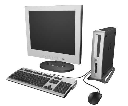 1 Produktfunksjoner Standard konfigurasjonsfunksjoner HP Compaq stasjonær forretnings-pc-maskinen leveres med funksjoner som kan variere avhengig av modell.